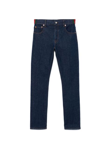 GUCCI Web-stripe jeans