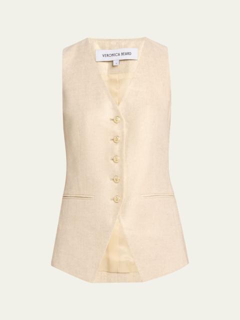 VERONICA BEARD Liff Linen Vest