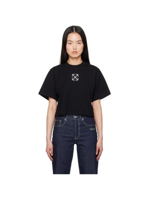 Off-White Black Jewel Mini Arrow Crop T-shirt