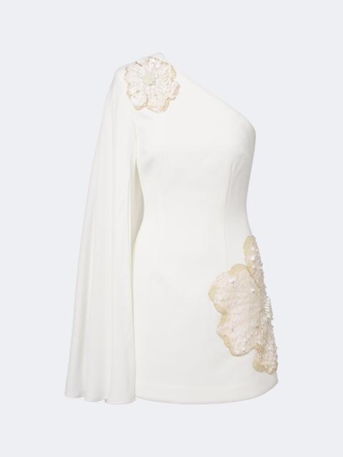 REBECCA VALLANCE Sequined one-shoulder minidress