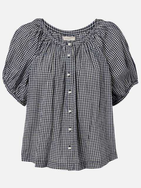 DÔEN June gingham cotton shirt
