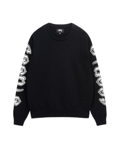 Stüssy Sleeve Logo Sweater Black