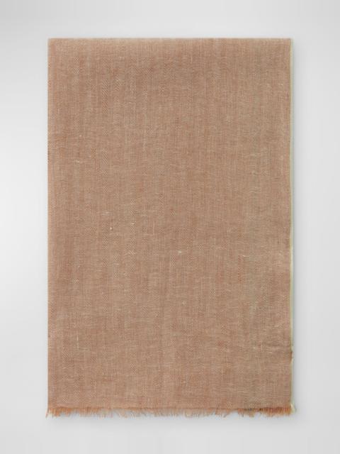 Loro Piana Striped Linen-Silk Stole