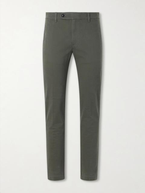 massimo alba Winch Straight-Leg Cotton-Blend Twill Trousers