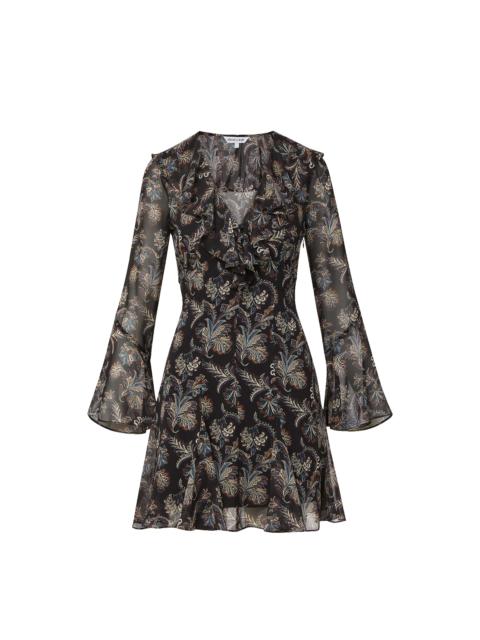VERONICA BEARD ADRIENNE SILK MINI DRESS