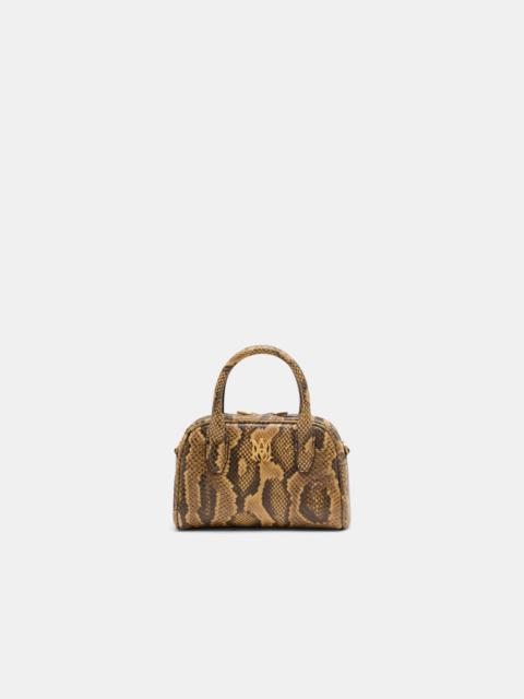 AMIRI WOMEN'S PYTHON EMBOSSED MICRO MA BOWLING BAG