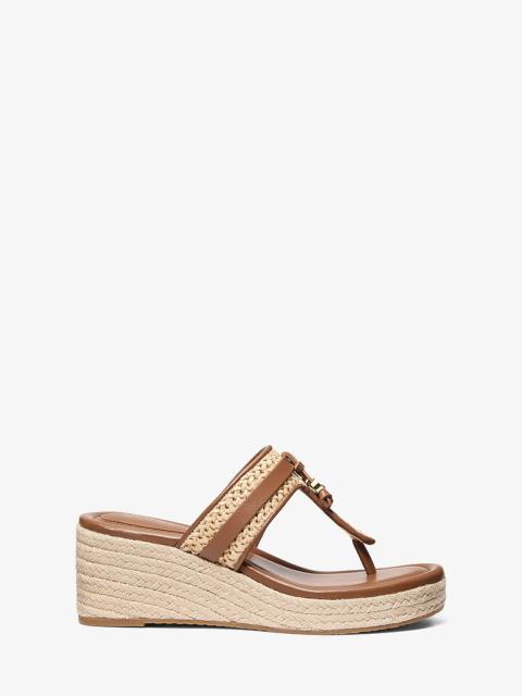 MICHAEL KORS Zoe Crocheted Wedge Sandal