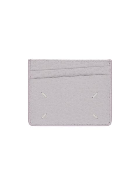 Maison Margiela Purple Four Stitches Card Holder