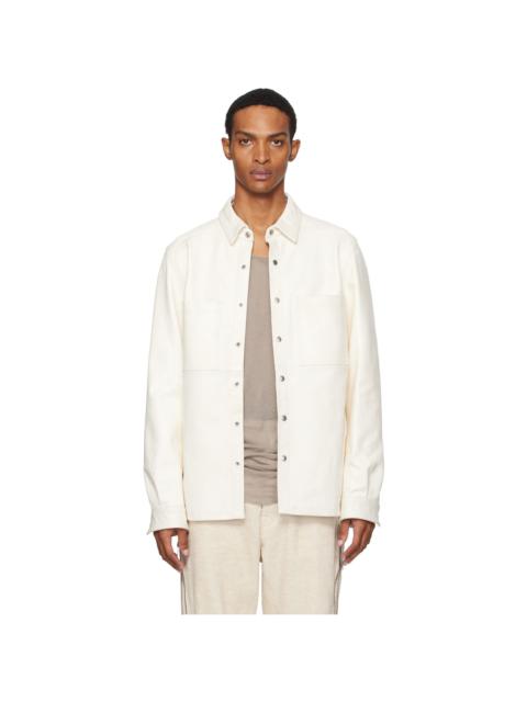 Rick Owens Off-White Concordians Outershirt Leather Jacket