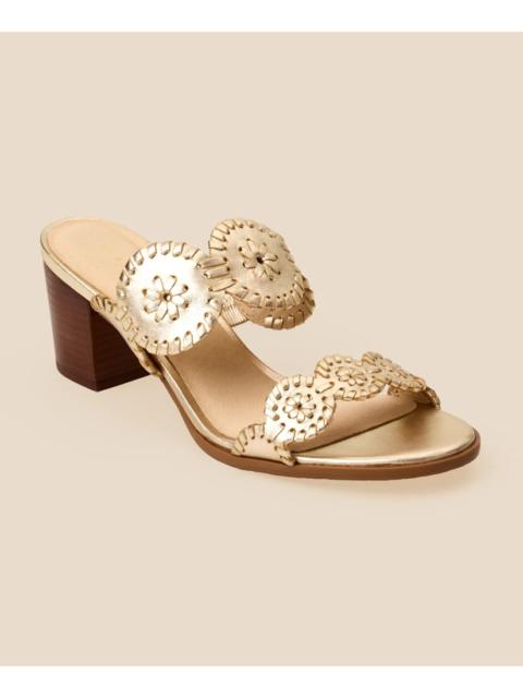 Brooks Brothers Jack Rogers Lauren Mid-Heel Leather Sandals