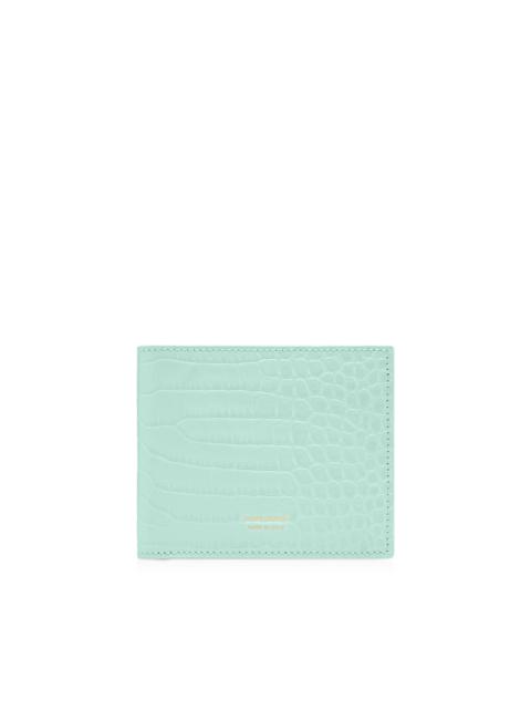 TOM FORD PRINTED CROC BIFOLD WALLET