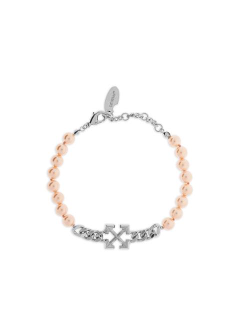 Off-White Arrows glass-pearl bracelet