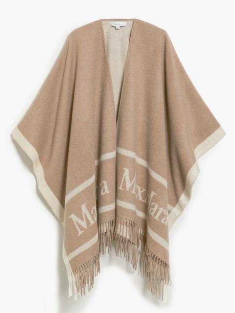 Max Mara Wool cloak with fringes