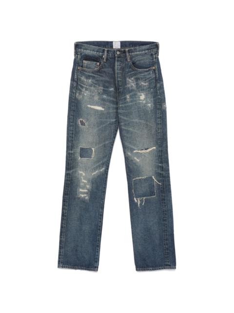 Junya Watanabe MAN high-waisted straight-leg jeans | REVERSIBLE