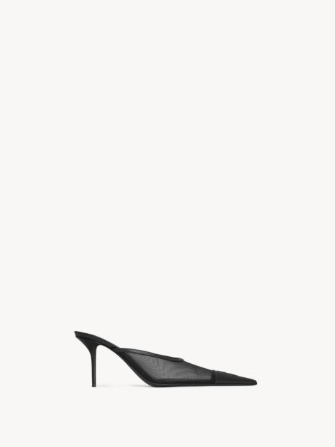 SAINT LAURENT RENÉE MULES IN MESH