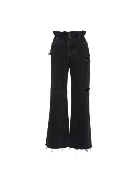 Miu Miu Wide-leg black denim jeans