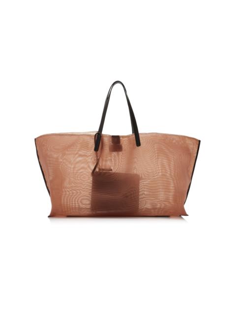 STAUD Christos Large Mesh Tote Bag neutral