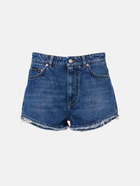 Dolce & Gabbana Frayed denim shorts