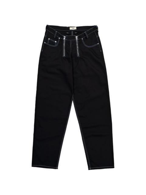 GmbH Cyrus double-zip wide-leg jeans
