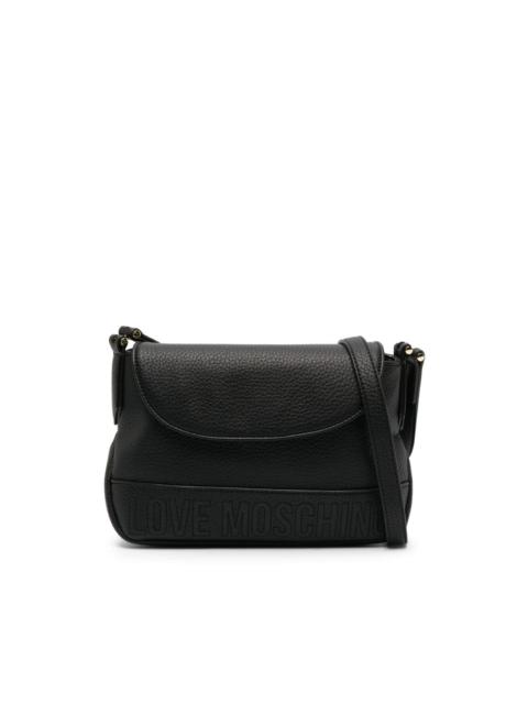 Moschino logo-embossed crossbody bag