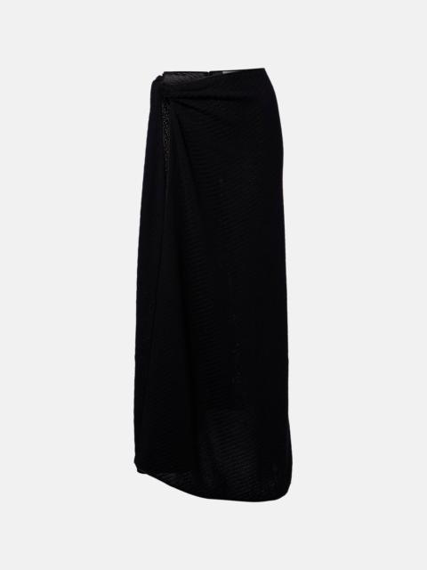 CHRISTOPHER ESBER Knitted cotton-blend maxi skirt