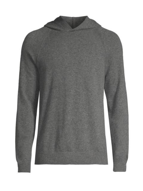 Vince Men's Wool & Cashmere Hooded Sweater - Medium Grey