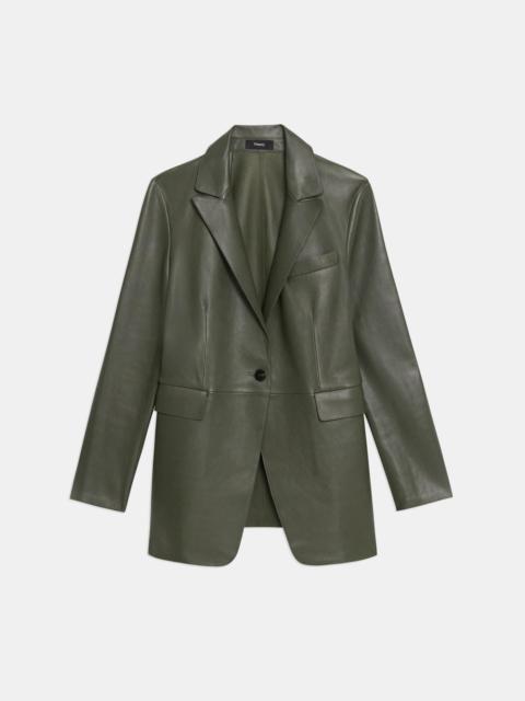 Theory Etiennette Blazer in Leather