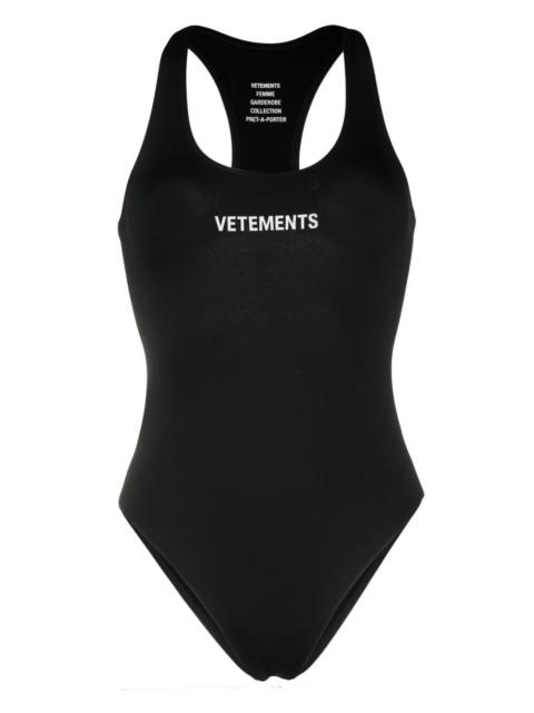 VETEMENTS logo-print one-piece