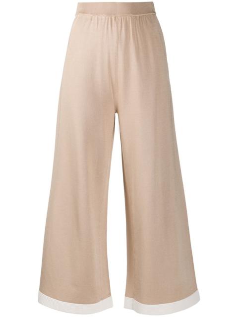Moschino cropped wide leg trousers