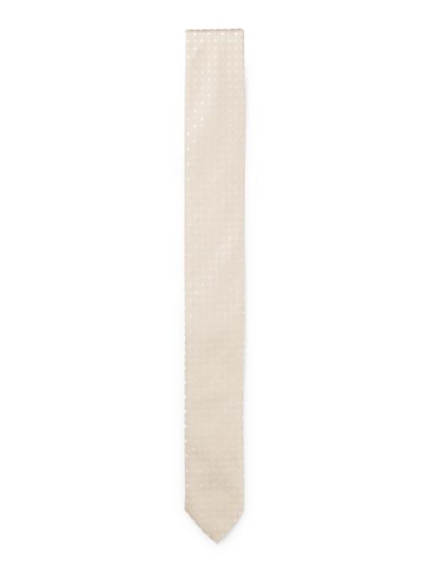 BOSS JACQUARD-PATTERN TIE IN A SILK BLEND