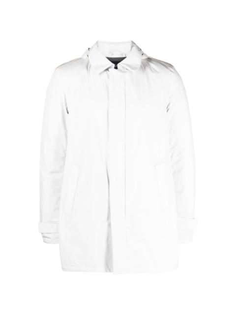 Herno detachable-hood feather-down jacket