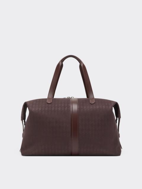 Ferrari Q-Cycle® jacquard duffle bag with Cavallino pattern