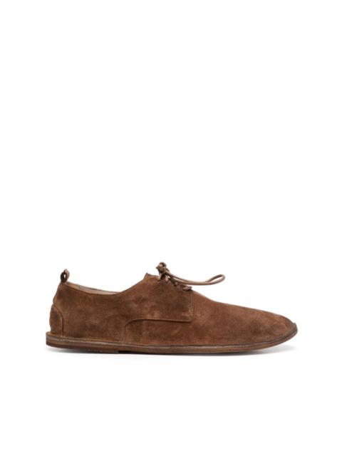 suede lace-up derby shoes