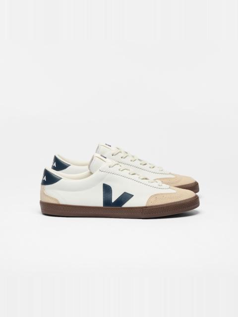 VEJA VOLLEY LEATHER WHITE NAUTICO BARK