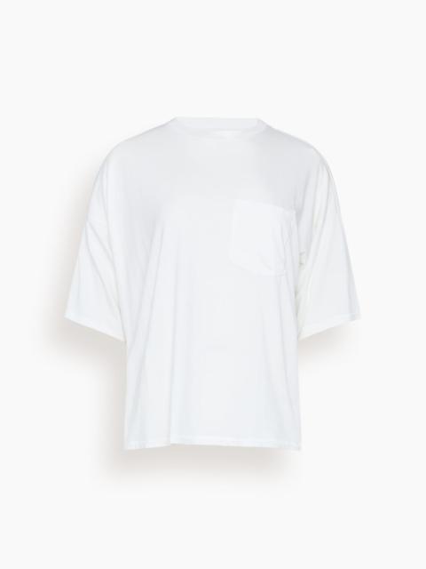 JAMIE HALLER The Boxy Tee in White