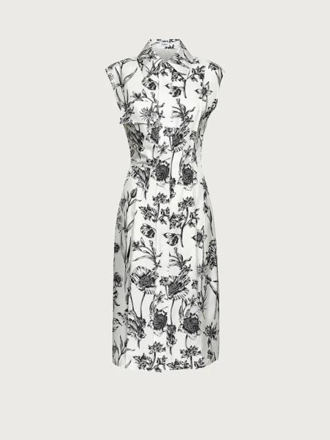 FERRAGAMO SLEEVELESS SHIRT DRESS