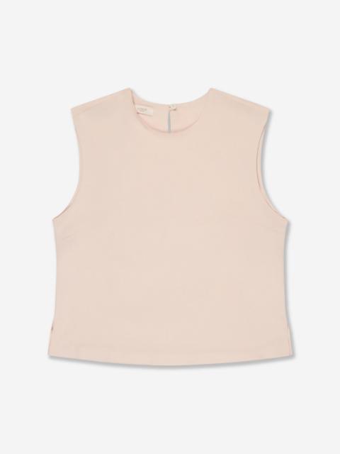 SLOWEAR Regular fit top in silk-blend crêpe de chine