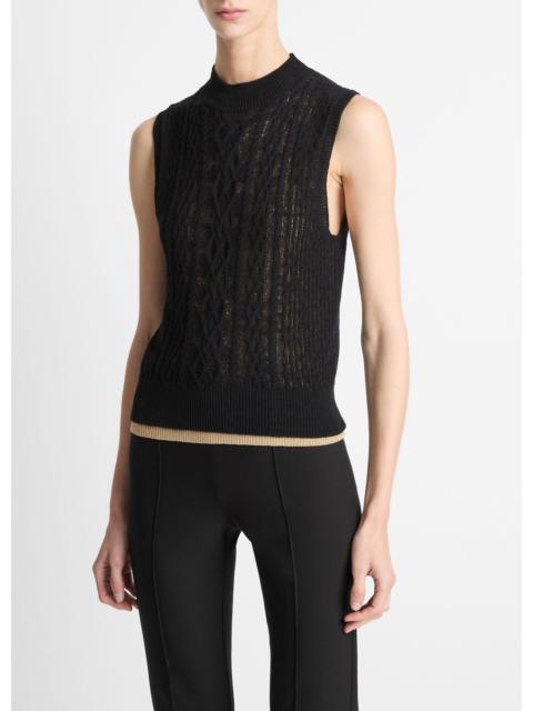 Vince Cable Cotton-Blend Double-Layer Shell