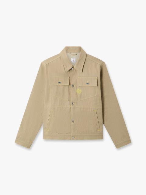 CASABLANCA Beige Desert Canvas Denim Jacket