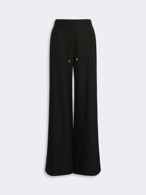 Max Mara DENARO Wool drawstring trousers - BLACK
