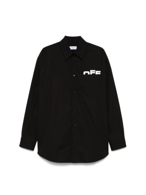Off-White Ow Emb Heavycot Collar Shirt | REVERSIBLE