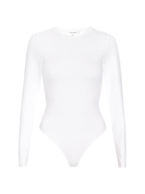 GOOD AMERICAN Women's Sculpting Crewneck Bodysuit - White
