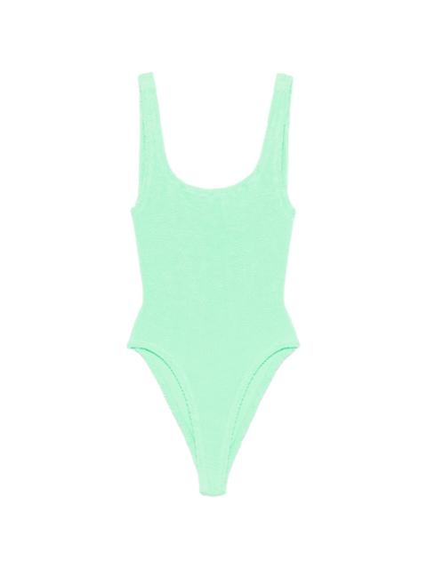 Hunza G square-neck crinkle swimsuit