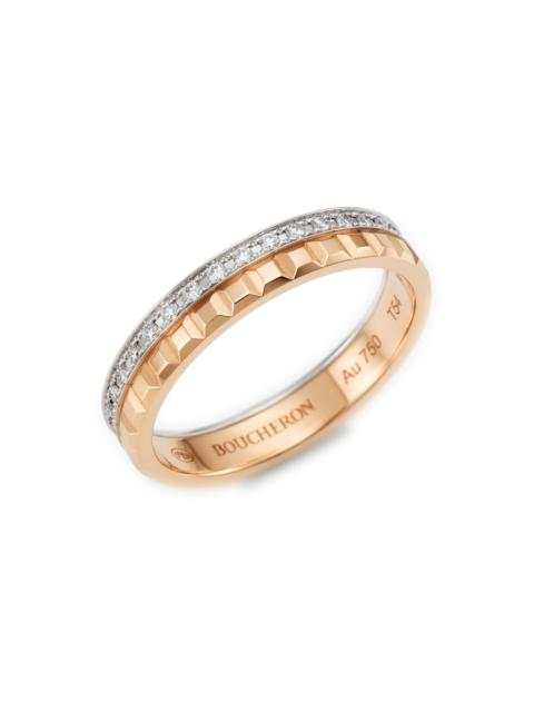 Boucheron Women's Quatre Radiant Edition Clou De Paris Two-Tone 18K Gold & 0.24 TCW Diamond Wedding Band