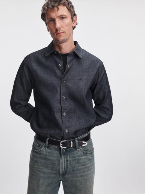 rag & bone rb Classic Raw Denim Shirt