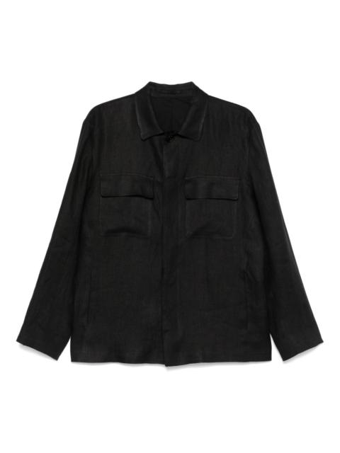LARDINI linen overshirt