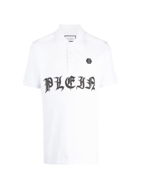 Gothic Plein logo-print polo shirt