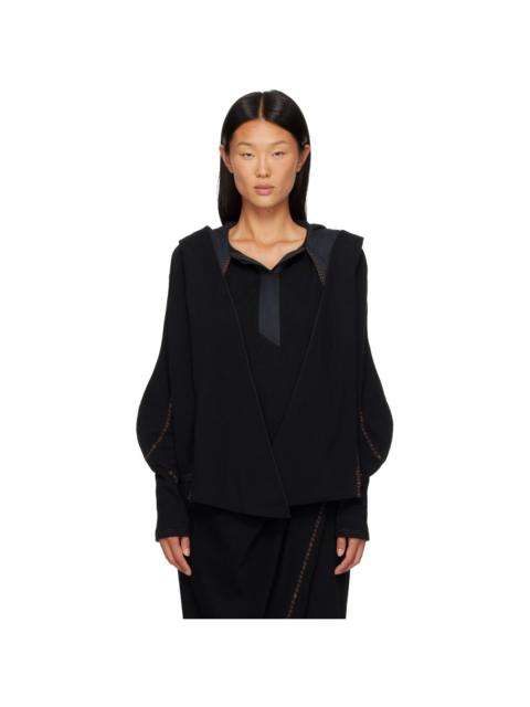Kiko Kostadinov Black Petrel Pullover Hoodie