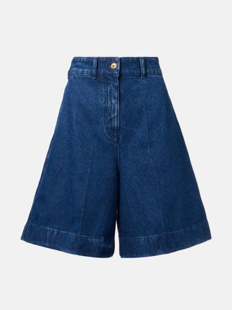 PATOU High-rise denim shorts