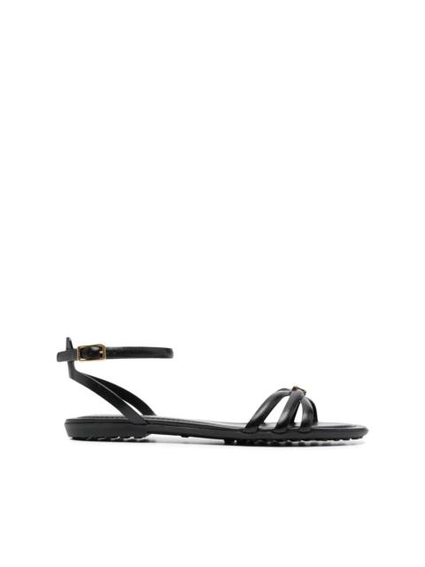 Tod's logo-plaque flat sandals